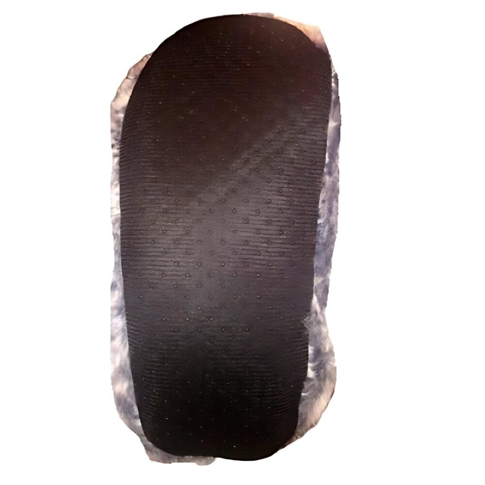 3/$20 Sherpa Lined Fuzzy Slippers, Gray - Picture 3 of 5